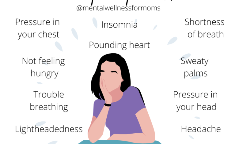 Physical and Emotional Postpartum Anxiety Symptoms Guide